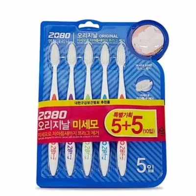 2080 칫솔 10개 구취제거 치석제거