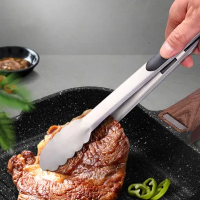 실리콘고리 304 스텐 집게 고기 조개집게
