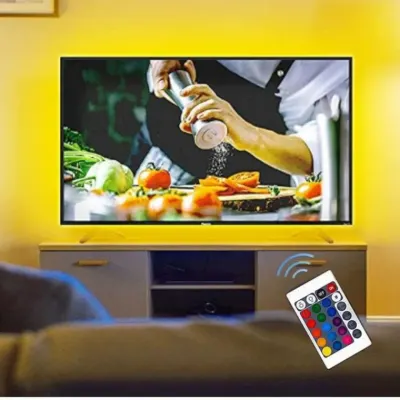 TV 모니터 다용도 리모컨 포함 RGB LED 무드 라이트 5m