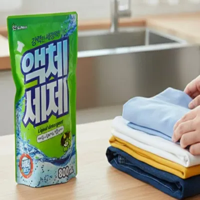 찬물에 잘 녹는 액체 세탁세제 리필 800ml 많은빨래세제 기숙사세탁세제