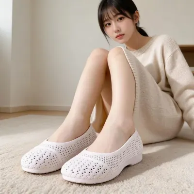 여성 단화 메쉬 플랫 슈즈 여름 데일리 캐주얼 신발 외출 직장 오피스 산책 여행용