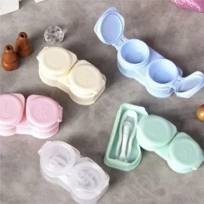 콘택트 렌즈 케이스 렌즈 보관 통 하드렌즈 휴대용 소프트 세척통 리무버 집게 간편 건강 케어 용품
