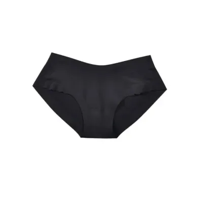 베이직 무봉제 미디 누디라인 아웃핏 미디팬티 블랙