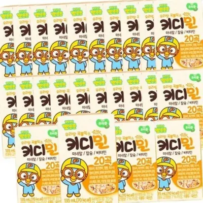 어린이 곡물 두유 135ml 아이 곡물 두유 식물성 아기 선물 간식 음료 비타민 미네랄 영양 건강