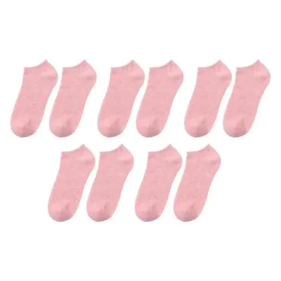 여성 발목양말 기본 무지 학생 스니커즈 5족 핑크 패션 예쁜 포인트