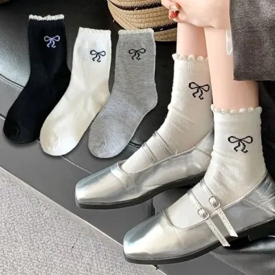 학생양말 교복장목양말 여성패션양말 로퍼중목양말 3개세트