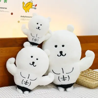 캐릭터 스타일 귀여운 인형 동물 인형 머슬 자조 곰돌이 쿠션 담곰이 쿠션 인형뽑기 피규어