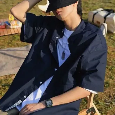 오버핏 셔츠 남녀공용 루즈핏 남방 캐주얼 데일리룩