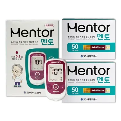 SD 스탠다드 멘토 혈당계 + 시험지 100매