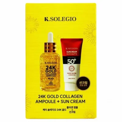 케이솔레지오 24K 골드앰플 50ml 워터풀 선크림 50ml 2종세트