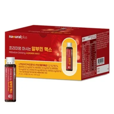 내츄럴플러스 프리미엄 마시는 알부민 맥스 25mg x 30병