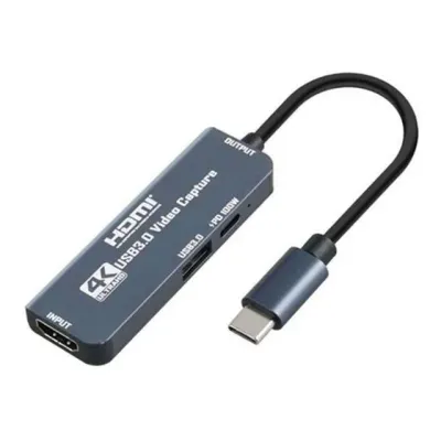hdmi 영상 캡처보드 usb c 타입 캡처보드 고화질 외장 3.0 실시간 방송용 키보드 마이크 이벤트 메모리