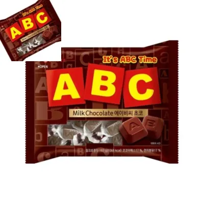 롯데 ABC초콜렛 박스 8개입 과자 초코 기념행사용디저트간편간식 간식용