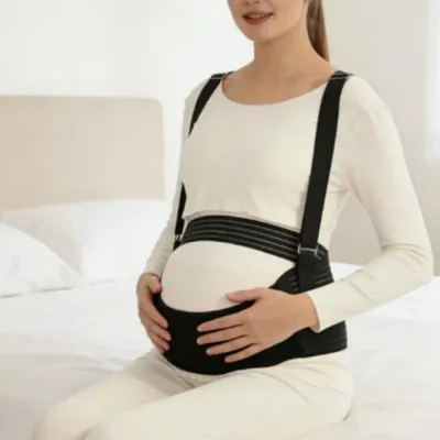 임산부 편안 산전 허리보호 배받침 고정 스트랩 지지대