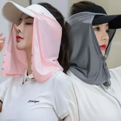 햇빛가리개 여름 등산 모자 냉감 골프 자외선차단 선스크린 얼굴가리개 싸더라 등산햇빛가리개
