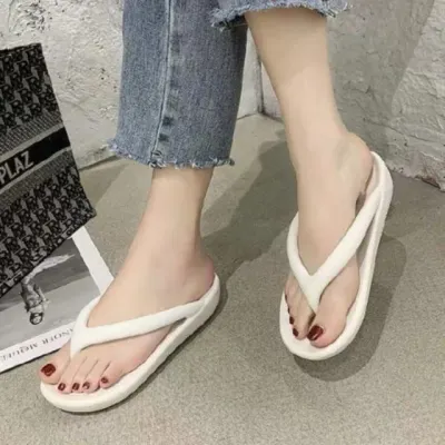 남녀공용 여름 플립플랍 쪼리 슬리퍼 푹신한 쿠션 비치웨어 신발 휴양지
