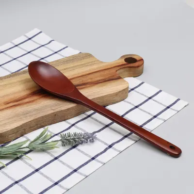 로즈우드 옻칠 타원형 볶음스푼(32cm)
