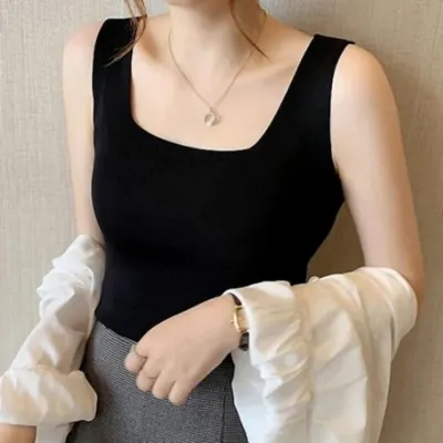 여성 스퀘어넥 민소매 나시 패션 시원한 라운드티 이너나시