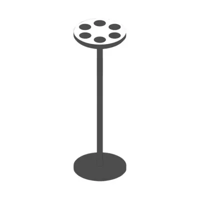 음료보관대 스탠드 꽂이 거치대 홀더 전시장 미술관 6구 매장용 테이블형 진열대