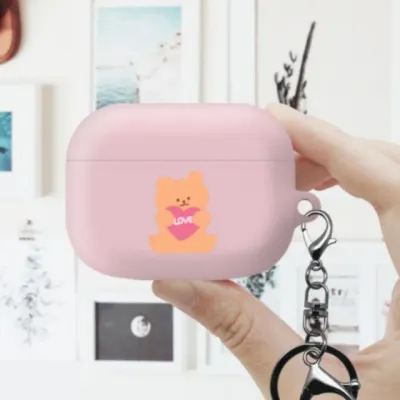 러브베어 곰돌이 에어팟프로 2세대 3세대 4세대 하드 케이스 무선충전 커버