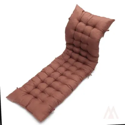 리클라이너 쿠션 방석 48x160cm 브라운 북유럽빙석 캠핑의자 공부방석