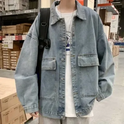오버핏 청자켓 루즈핏 데님 빈티지 자켓 페미닌룩 데일리룩