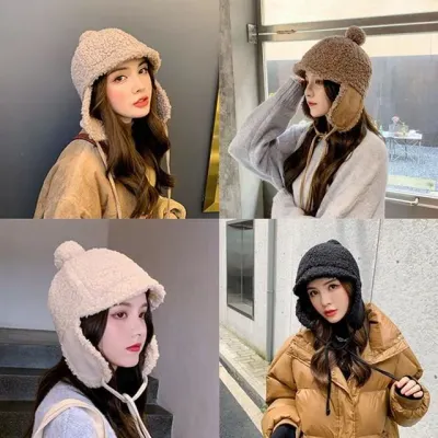 겨울 귀도리 군밤 트래퍼햇 귀도리 모자