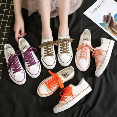 여성 2cm컬러풀 캔버스화 운동화 스니커즈로우 단화