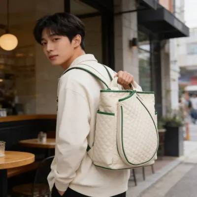 스포츠 백팩 숄더백 격자무늬 수납 포켓 가방 데일리 운동 야외 여행용 남녀공용
