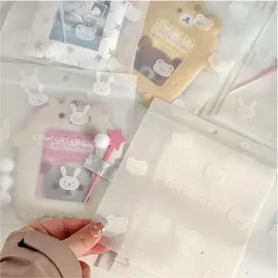 [지앤지] 파티 간식 포장 가방 곰토끼 간식 구디백(10장 1묶음) 귀여운 간식 포장 선물세트 답례품 포장 어