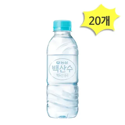 농심 백산수 무라벨 330ml x 20개