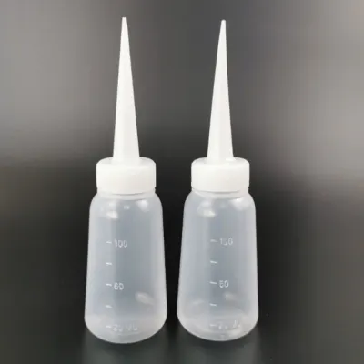 반투명 눈금 줄눈 튜브 접착제 공병 뾰족 윤활유 작업용 재료 용기 공예 인테리어 시공 부자재 다용도