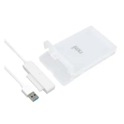 USB3.0 2.5인치 외장하드케이스 화이트 HDD SSD 고용량 전송속도 5GBPS 노트북 데스크탑 PC 컴퓨터