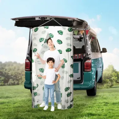 간이 샤워 부스 탈의실 이동식 캠핑 공연 해수욕 방수 커튼 가림막 접이식