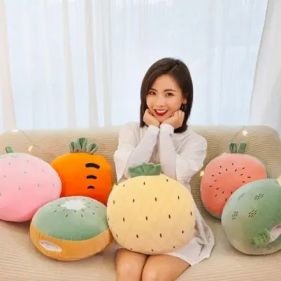 담요 보온 디자인 담요 사무실 소프트 캠용 인테리어 쿠션 무릎 극세사 과일 따뜻한