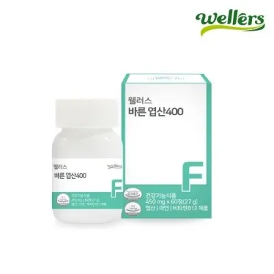웰러스 바른 엽산 400 450mgx60정