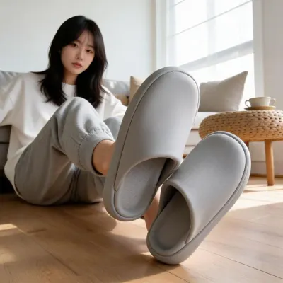 실내 슬리퍼 EVA 거실화 층간소음 방지 홈 사무실 발 편한 욕실화 베란다