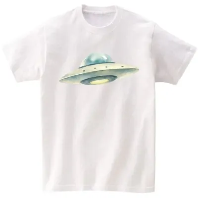 반팔티 남녀공용 우주 천체 UFO 수채화 AI 이미지 다양한색상 전사이즈 가능