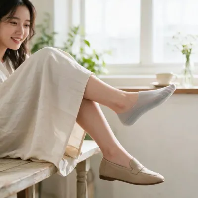 여성 양말 덧신 발목 낮은 커버 신발 착용 여름 봄 데일리 오피스 출근용 3켤레