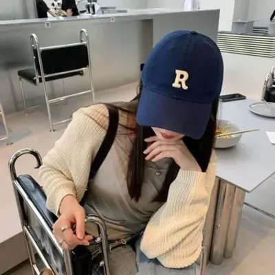 R로고 캡모자 빅사이즈 남녀공용 야구모자 남자 모자