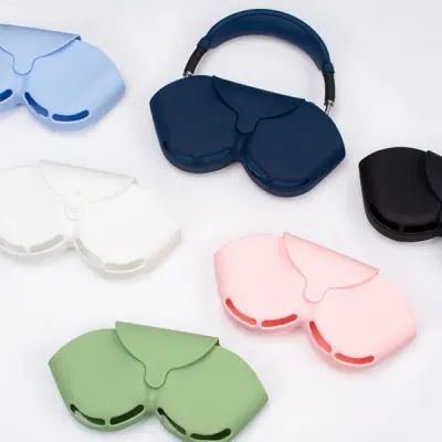 에어팟맥스 호환 마그네틱 단추 파스텔 컬러 실리콘 보호케이스 AirPods MAX 애플 헤드셋 보관 보호 휴대파