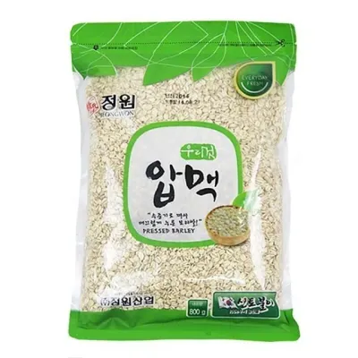 국산 맛좋은 압맥 800g 5봉 1세트 납작보리 보리 보리쌀 국내산