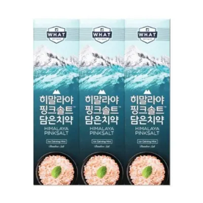 혜명몰 LG생활건강 죽염 히말라야 핑크솔트 아이스 치약 100G X 3 - 팩 (1개입) 민트치약 치석제거치약 불