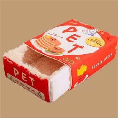 햄버거 고양이 숨숨 집 푸드 애견 숨숨 집 강아지 사각