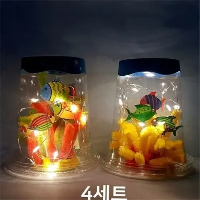 바닷속 수족관 만들기 어린이 수족관 만들기 쉬운 키트 활동 재료 플라스틱 유치원 반짝이 수공예 꾸미기