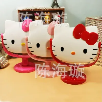 헬로키티거울 Kitty 탁상 거울 키티 고양이 귀여운 화장품 거울 Kt 탁상 거울 Diy 1