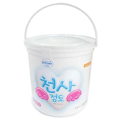 도너랜드 대용량 천사점토 800g 벌크(하양) 1통