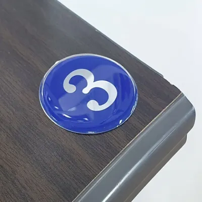 사물함 식탁 행사 스티커 좌석 1-50 블루 원형 숫자안내판 교육 48mm 번호 회의