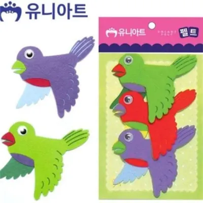 유아 펠트 공예 어린이 만들기 재료 수공예 아트 활동 교육 패키지 장식품 부자재 장식 입체 키트 소품