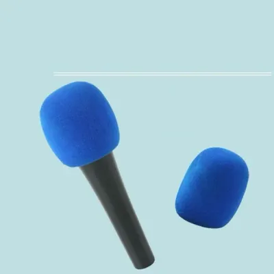 Coms 마이크 스폰지 커버 솜 파랑 마이크덮개 커버